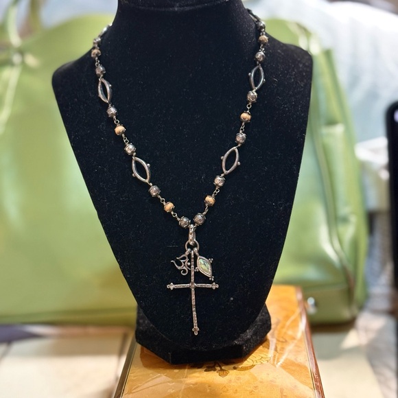 Lucky Brand Bead and Metal Necklace - Picture 1 of 5